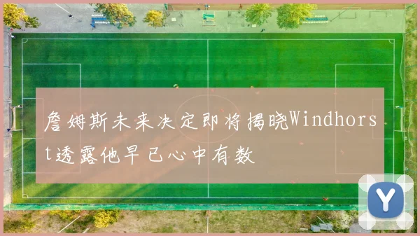 詹姆斯未来决定即将揭晓Windhorst透露他早已心中有数